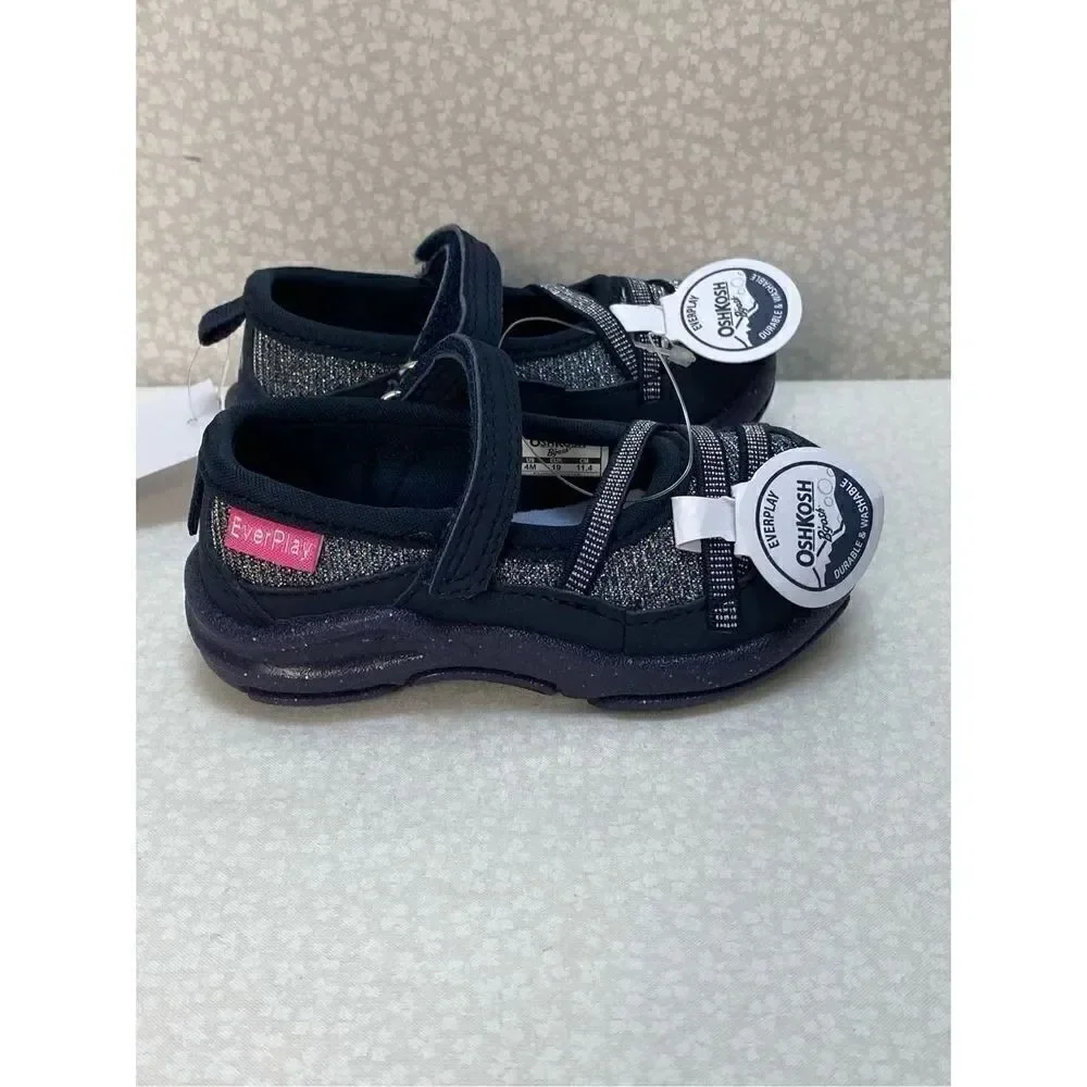 OSHKOSH B’GOSH Girl’s 4T Fawn Ever Play Mary Jane Navy Shoes